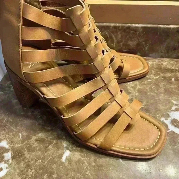 NEW Sofft Stratford Sandals Womens 11 Gladiator Brown Leather Block Heel Retail - Picture 5 of 5